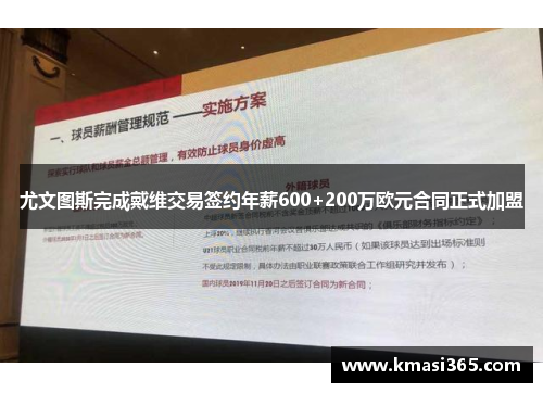 尤文图斯完成戴维交易签约年薪600+200万欧元合同正式加盟